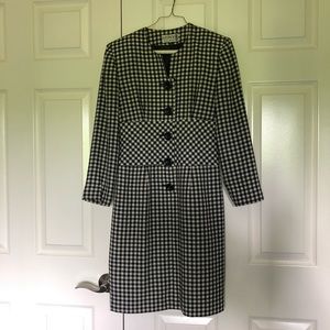 Vintage Kasper Gingham Dress
